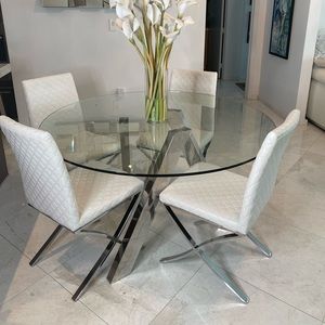 Glass Kitchen table
